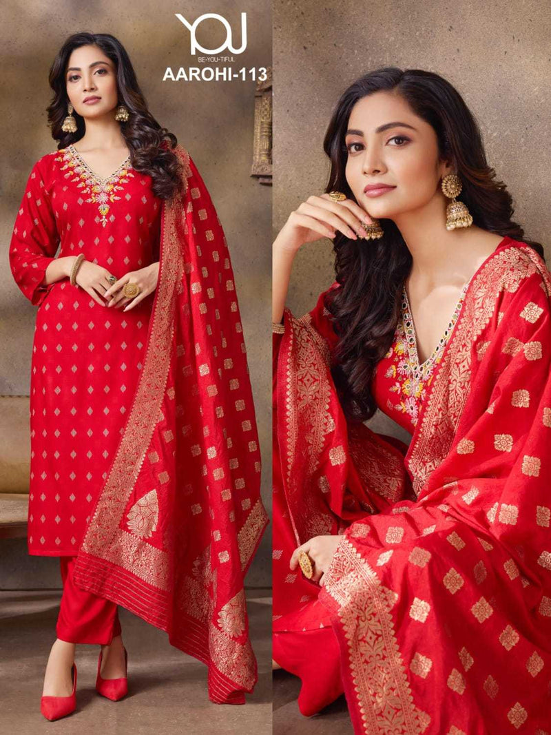 Wanna Kurti Aarohi Reyon Fabric Fancy Designer Concept Party Wear 3pcs Set