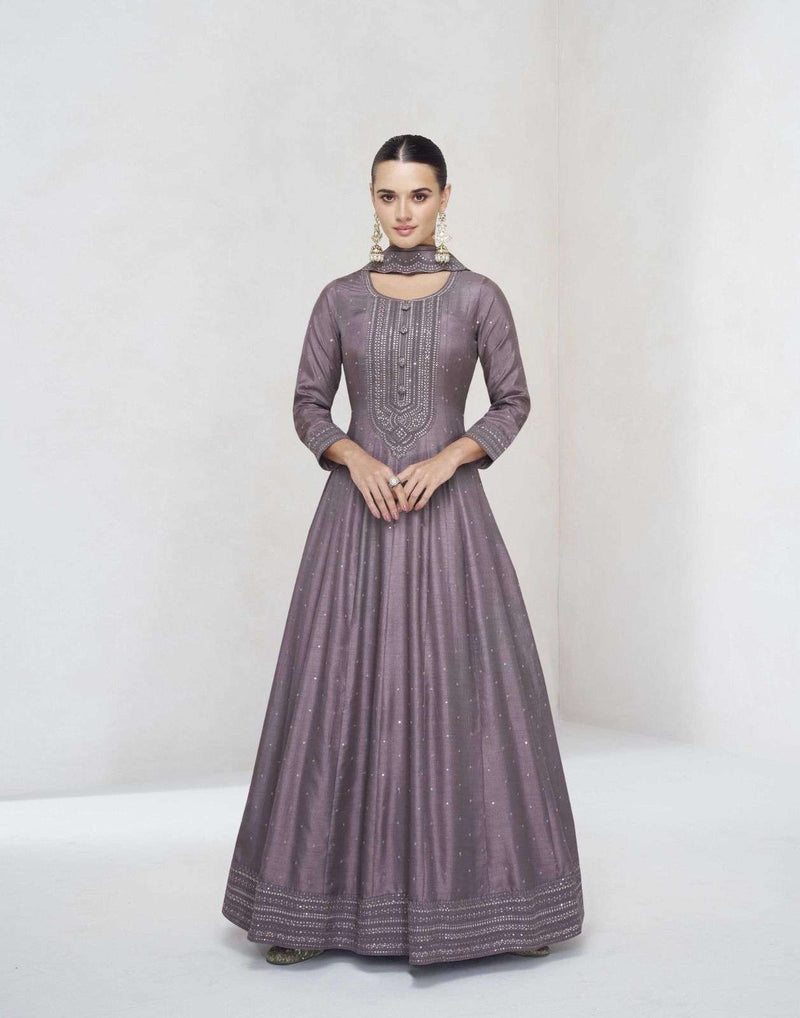 Aashirwad Creation Ekaya Silk Heavy Designer Party Wear Dress Dupatta Collection