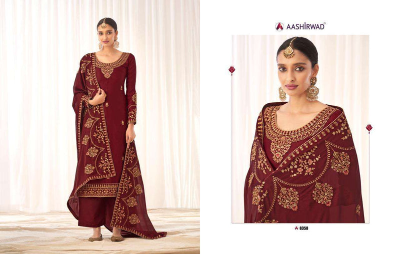 Aashirwad Creation Rashmi Silk Fancy Salwar Kameez Design For Women
