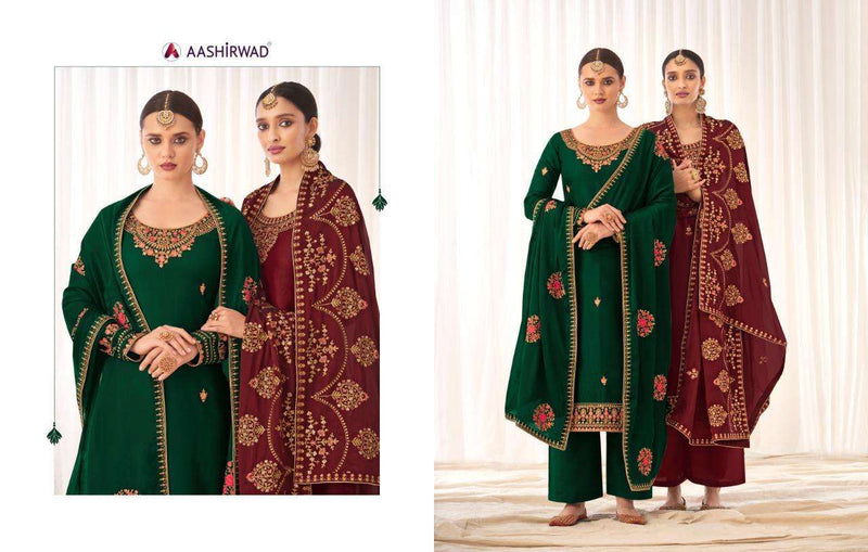 Aashirwad Creation Rashmi Silk Fancy Salwar Kameez Design For Women