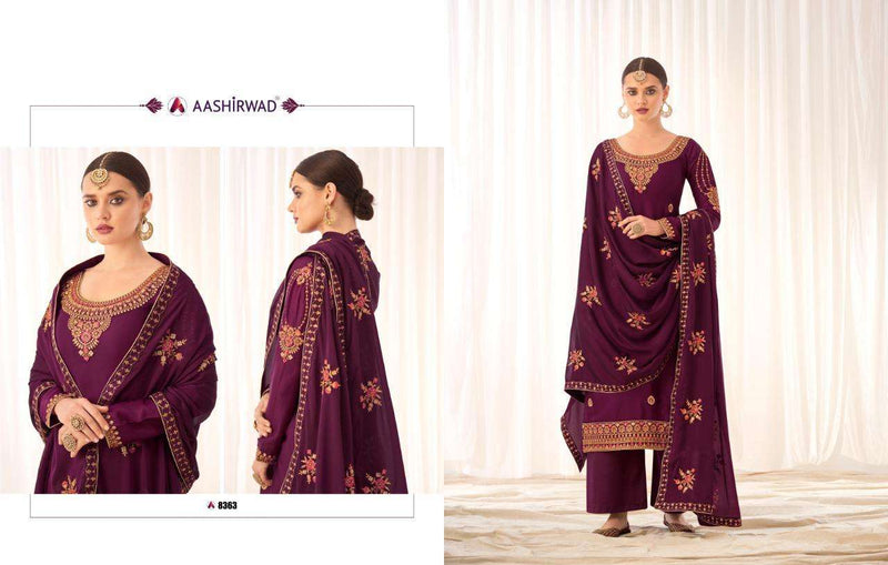 Aashirwad Creation Rashmi Silk Fancy Salwar Kameez Design For Women
