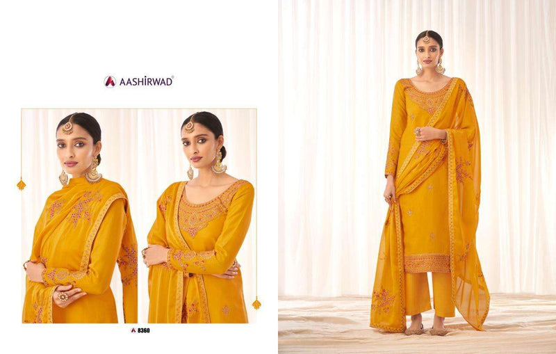 Aashirwad Creation Rashmi Silk Fancy Salwar Kameez Design For Women