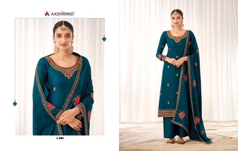 Aashirwad Creation Rashmi Silk Fancy Salwar Kameez Design For Women