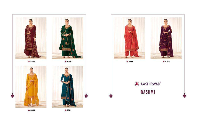 Aashirwad Creation Rashmi Silk Fancy Salwar Kameez Design For Women