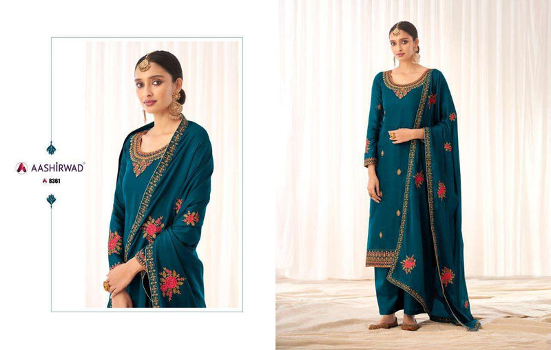 Aashirwad Creation Rashmi Silk Fancy Salwar Kameez Design For Women