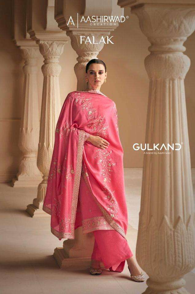 Aashirwad Gulkand Present Falak Heavy Designer Work Salwar Kameez