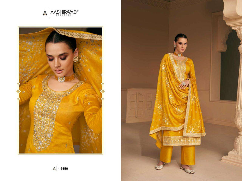 Aashirwad Gulkand Present Falak Heavy Designer Work Salwar Kameez