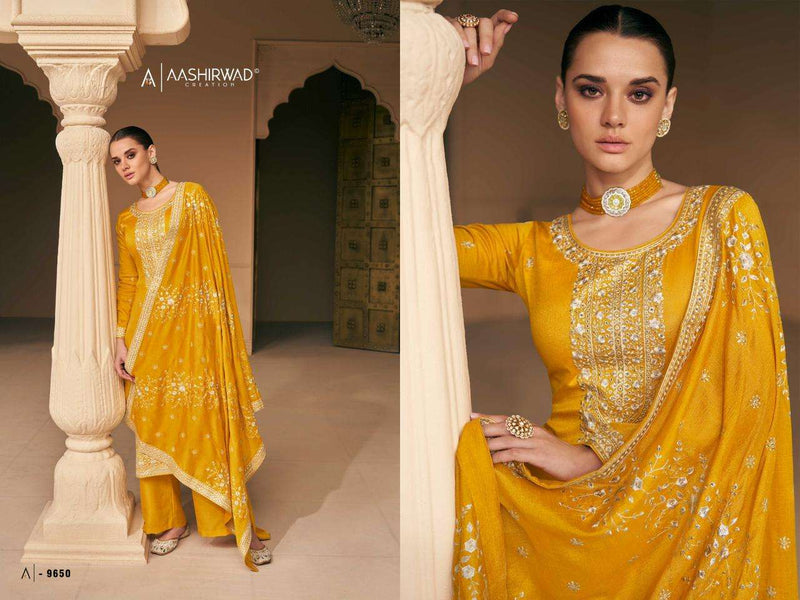Aashirwad Gulkand Present Falak Heavy Designer Work Salwar Kameez