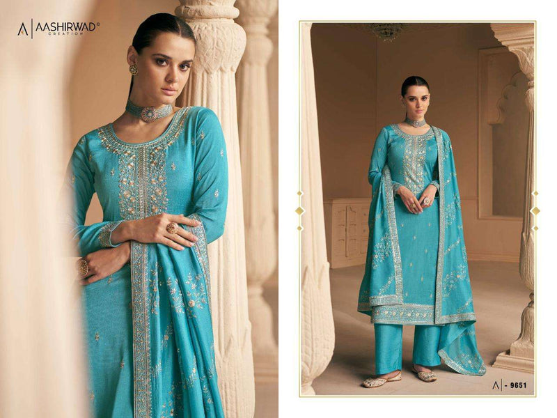 Aashirwad Gulkand Present Falak Heavy Designer Work Salwar Kameez