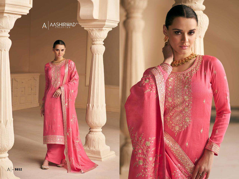Aashirwad Gulkand Present Falak Heavy Designer Work Salwar Kameez
