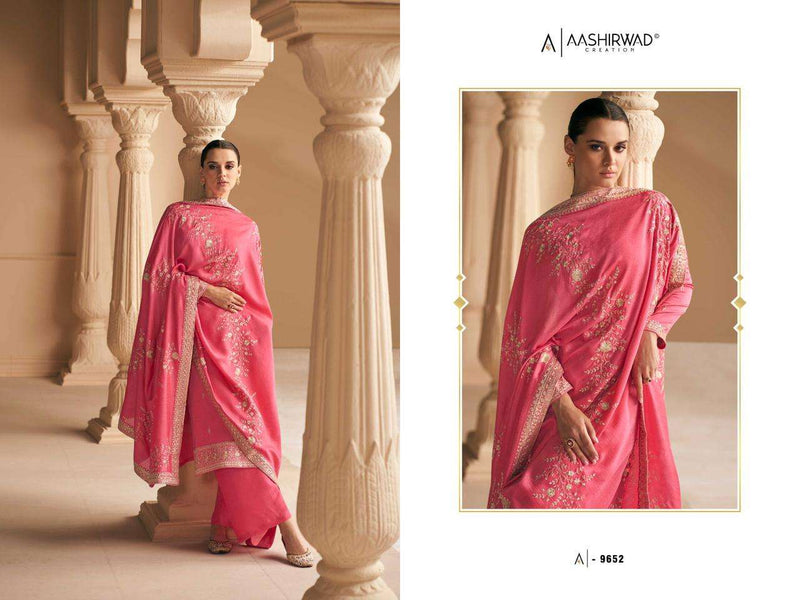 Aashirwad Gulkand Present Falak Heavy Designer Work Salwar Kameez