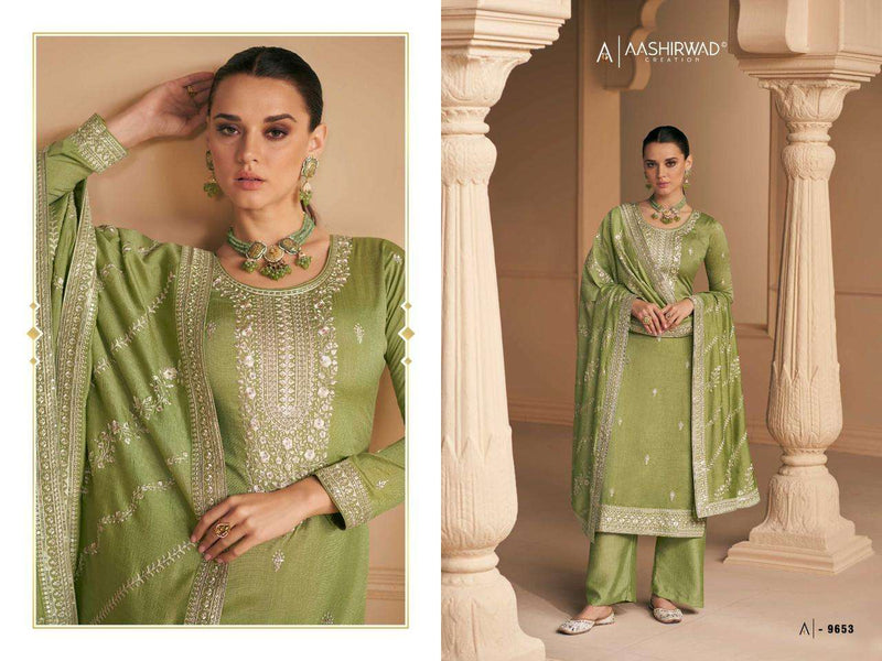 Aashirwad Gulkand Present Falak Heavy Designer Work Salwar Kameez