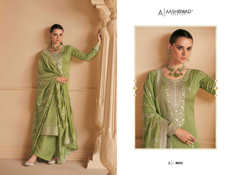 Aashirwad Gulkand Present Falak Heavy Designer Work Salwar Kameez