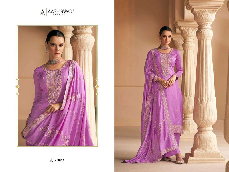 Aashirwad Gulkand Present Falak Heavy Designer Work Salwar Kameez