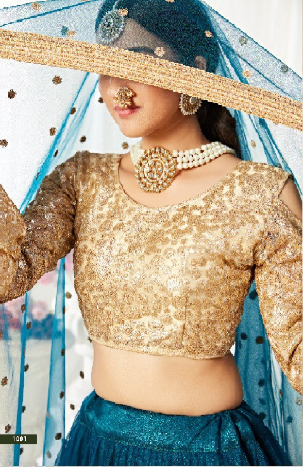 Aawiya Official 1001 Colors Net Fancy Look Lehnga Choli Collection