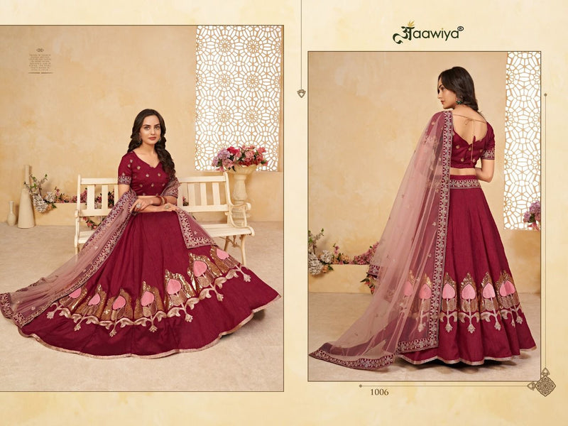 Aawiya Offical Agnilekha Vol 2 Art Silk Sequins Embroidery Work Lehnga Choli