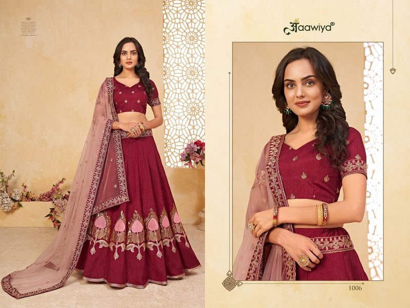 Aawiya Offical Agnilekha Vol 2 Art Silk Sequins Embroidery Work Lehnga Choli