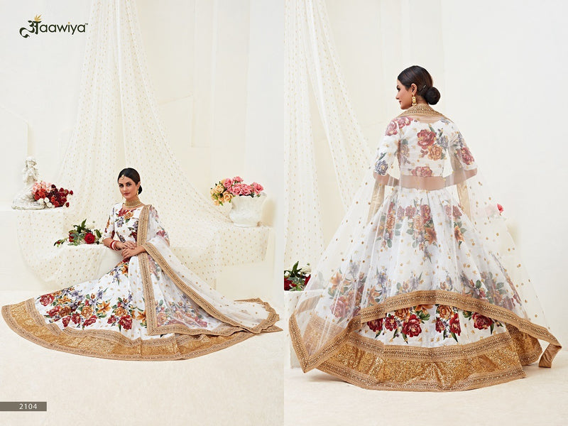 Aawiya Offical Hiranyam Vol 1 Banglori Silk Satin Fancy Look Lehnga Choli With Dupatta