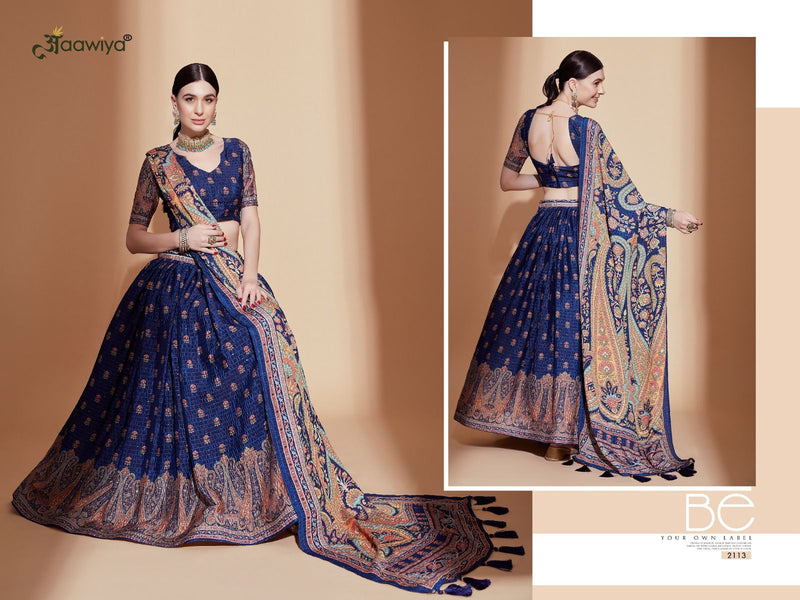 Aawiya Official Aleena Vol 1 Chinnon Heavy Lehngas Choli Collection