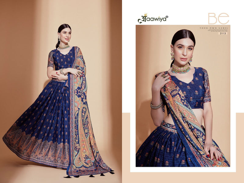 Aawiya Official Aleena Vol 1 Chinnon Heavy Lehngas Choli Collection
