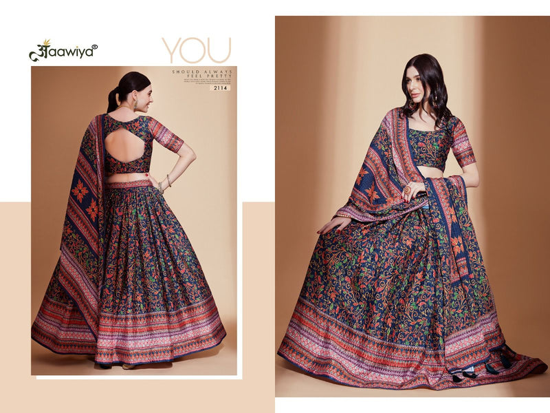 Aawiya Official Aleena Vol 1 Chinnon Heavy Lehngas Choli Collection