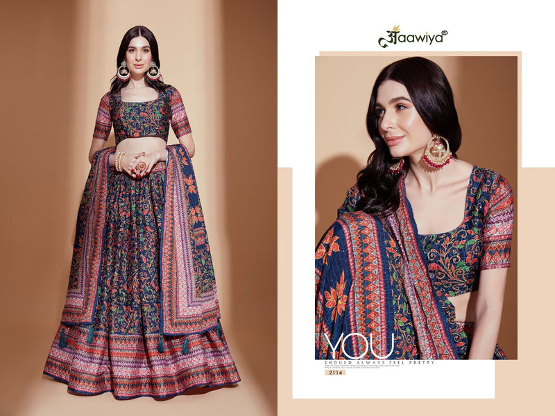 Aawiya Official Aleena Vol 1 Chinnon Heavy Lehngas Choli Collection