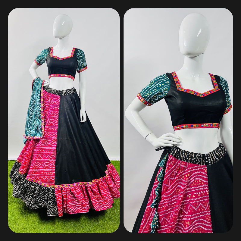 Aawiya Official Awy 7042 Cotton Bandhani Printed Navratri Look Choli