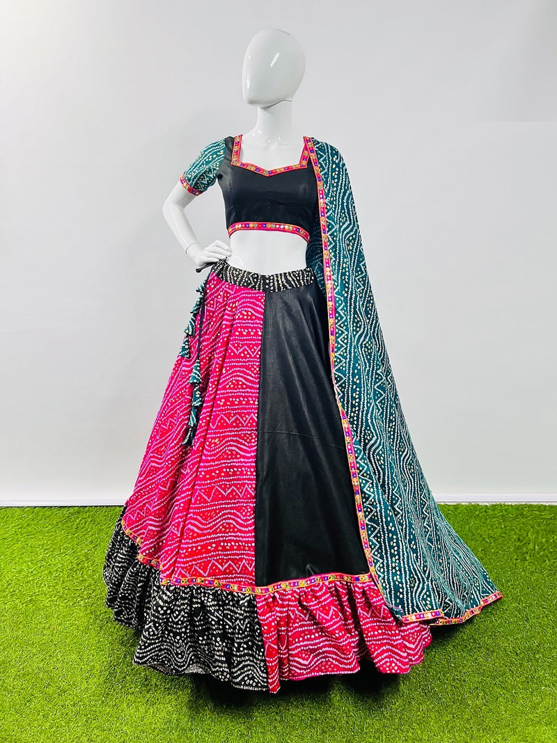 Aawiya Official Awy 7042 Cotton Bandhani Printed Navratri Look Choli