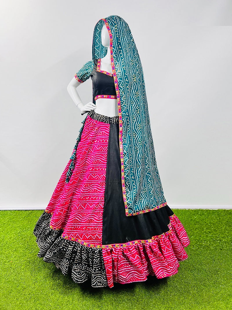 Aawiya Official Awy 7042 Cotton Bandhani Printed Navratri Look Choli