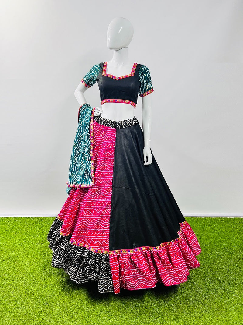 Aawiya Official Awy 7042 Cotton Bandhani Printed Navratri Look Choli