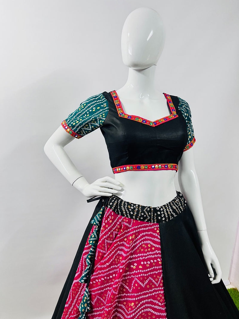 Aawiya Official Awy 7042 Cotton Bandhani Printed Navratri Look Choli
