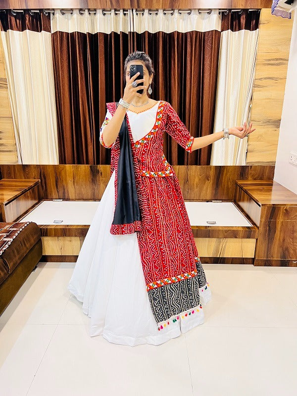 aawiya offical Awy 7046 Cotton With Lace Work Designer Lehngas Collection
