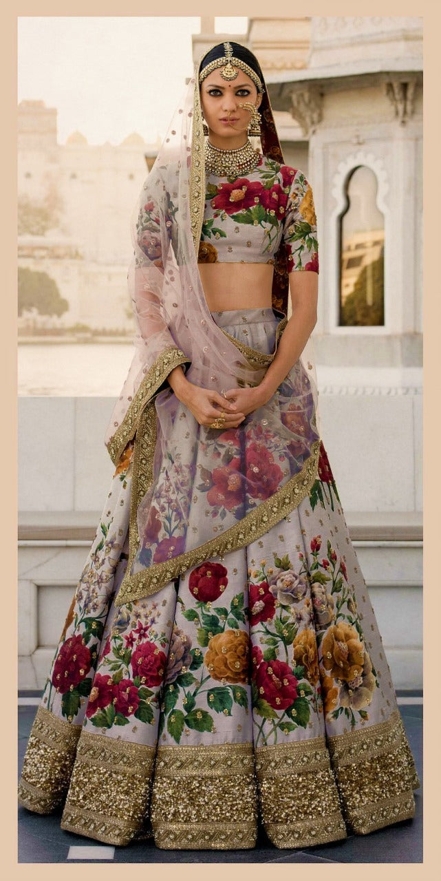 Aawiya Offical Lishvaa Vol 1 Art Silk With Printed Regal Look Lehnga Choli