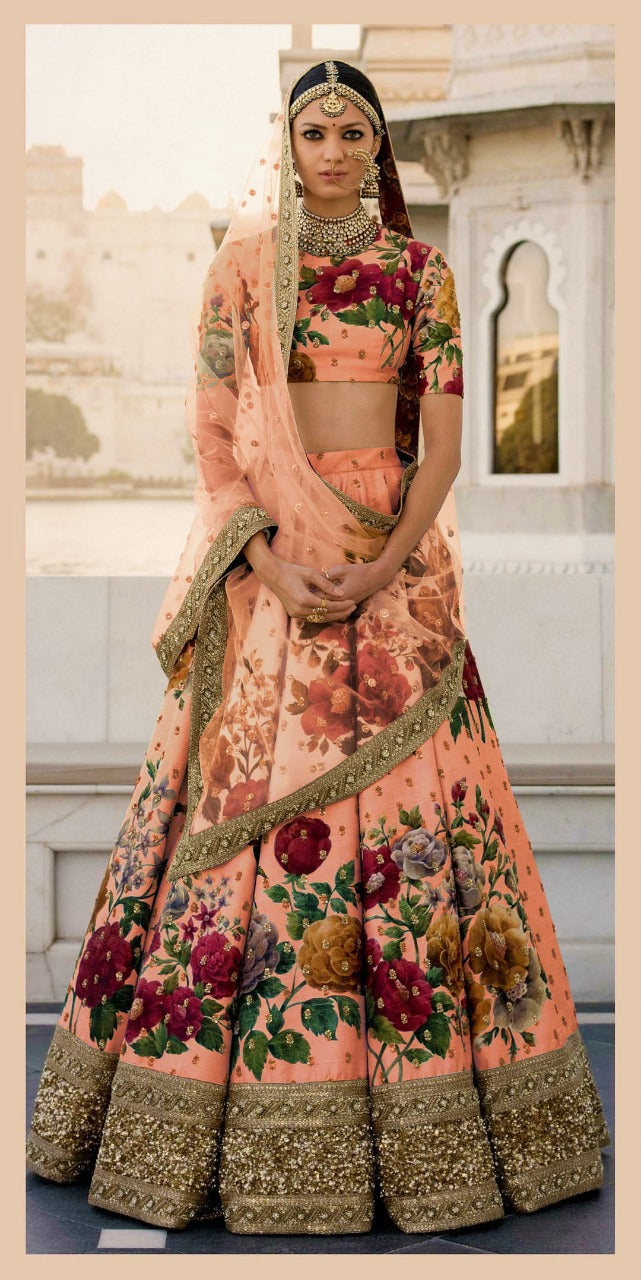 Aawiya Offical Lishvaa Vol 1 Art Silk With Printed Regal Look Lehnga Choli