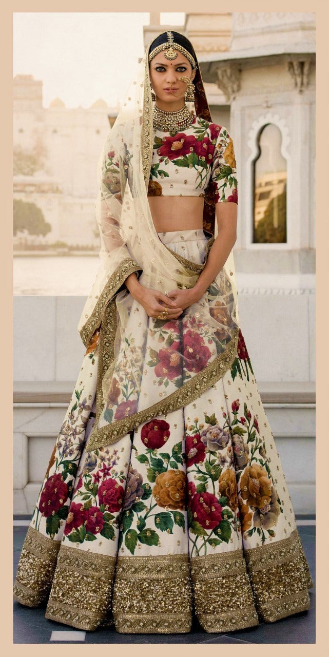 Aawiya Offical Lishvaa Vol 1 Art Silk With Printed Regal Look Lehnga Choli