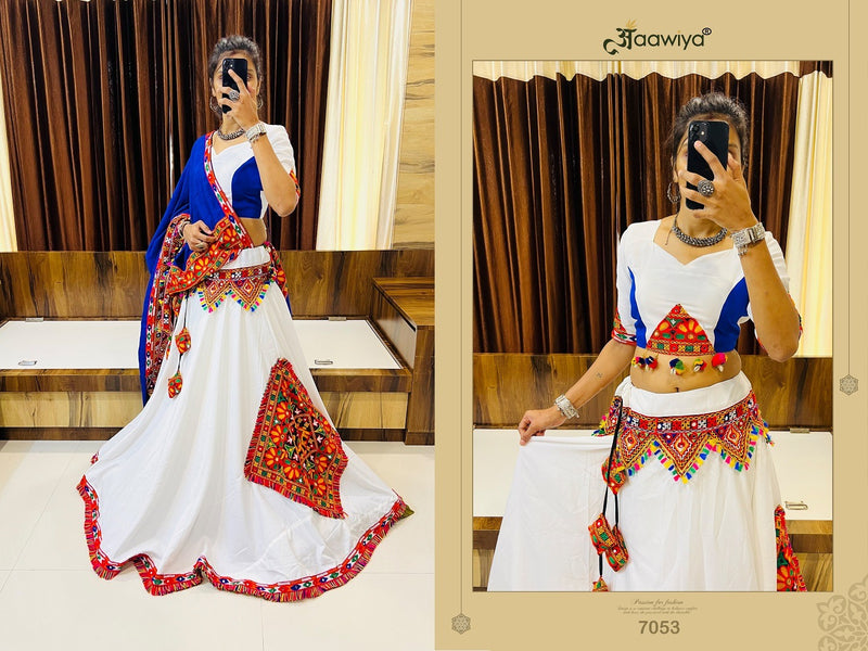 Aawiya Official Rajwadi Vol 8 Cotton Silk Designer Traditional Navratri Collection Choli