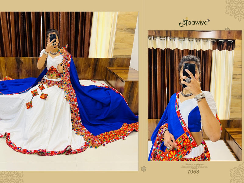 Aawiya Official Rajwadi Vol 8 Cotton Silk Designer Traditional Navratri Collection Choli