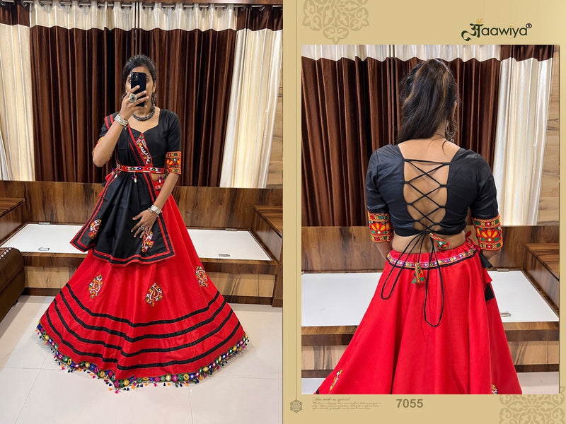 Aawiya Official Rajwadi Vol 8 Cotton Silk Designer Traditional Navratri Collection Choli