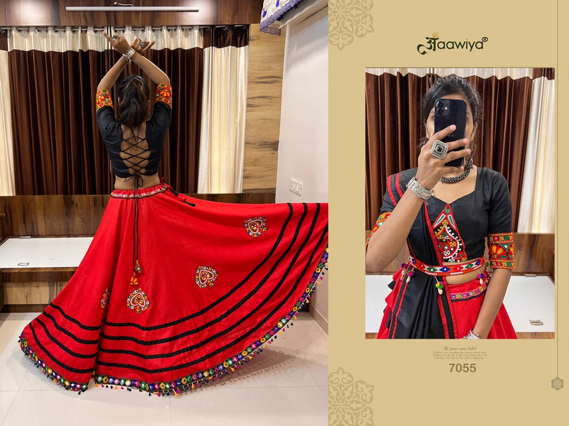 Aawiya Official Rajwadi Vol 8 Cotton Silk Designer Traditional Navratri Collection Choli