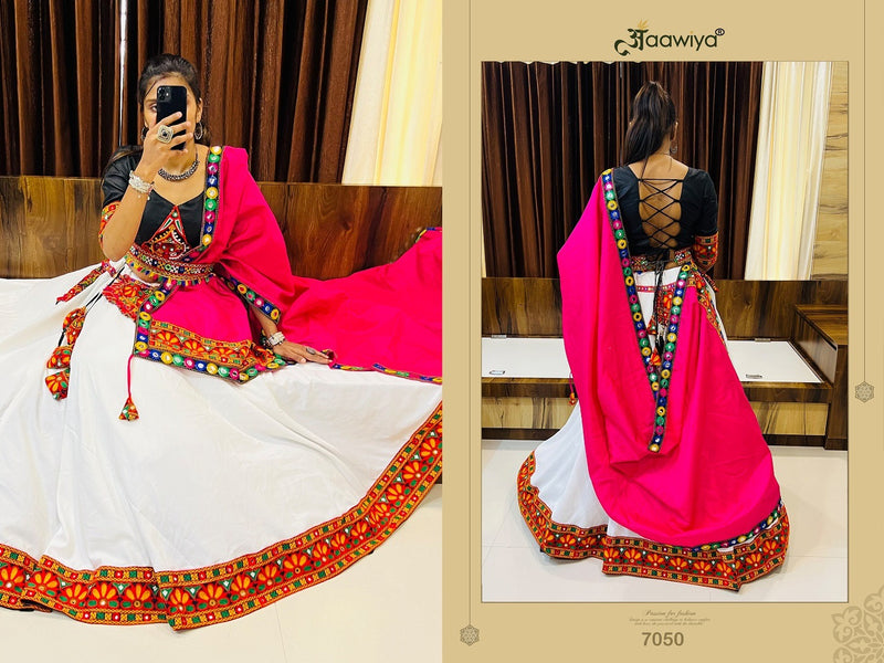 Aawiya Official Rajwadi Vol 8 Cotton Silk Designer Traditional Navratri Collection Choli