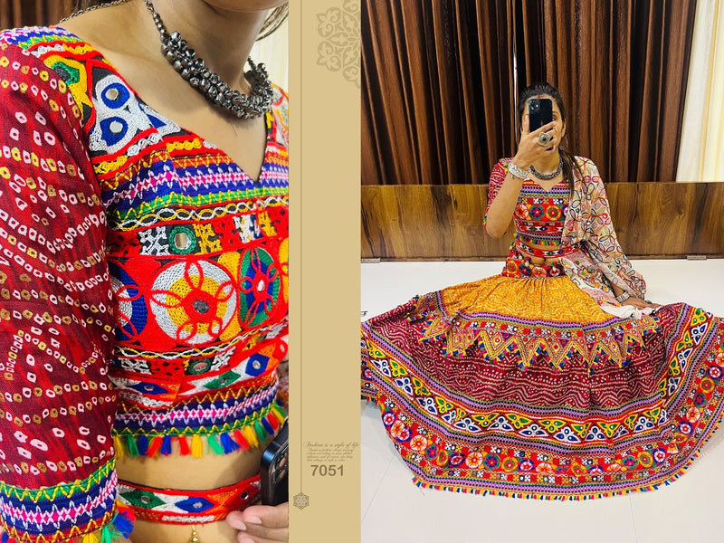 Aawiya Official Rajwadi Vol 8 Cotton Silk Designer Traditional Navratri Collection Choli