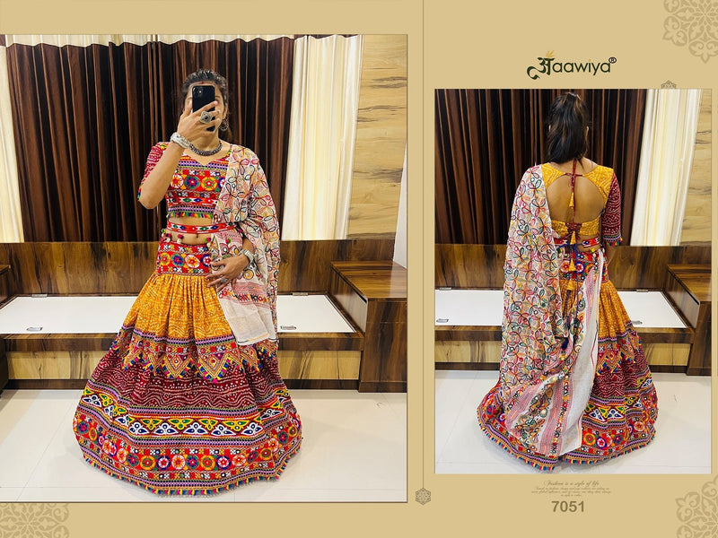 Aawiya Official Rajwadi Vol 8 Cotton Silk Designer Traditional Navratri Collection Choli