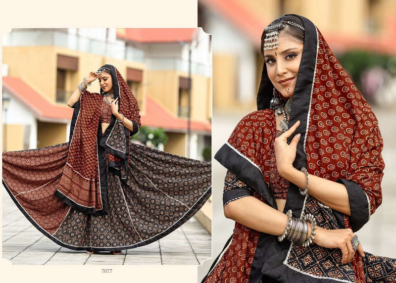Aawiya Rajwadi Vol 10 Cotton Navratri Festival Wear Lehenga Choli Collection