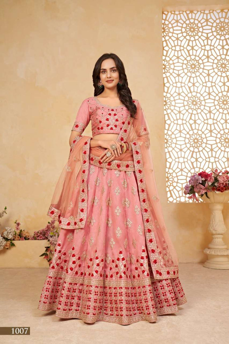 Aawiya Sanaya Vol 1 New Trending Georgette Lehnaga Choli With Contrast Dupatta