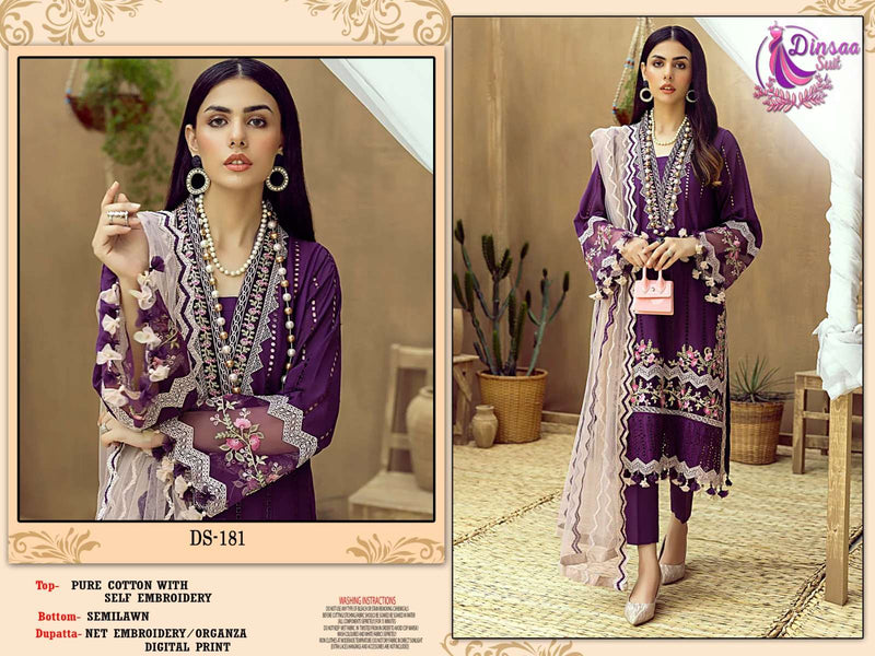 Adans Libas Vol 1 By Dinsaa Suit Heavy Embroidered Pakistani Style Salwar Kameez