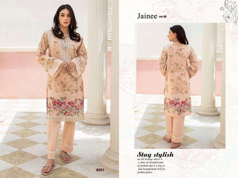 Agha Noor Jainee Vol 8 Lawn Cotton Designer Party Wear Suit