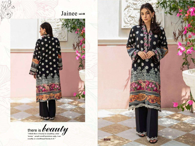 Agha Noor Jainee Vol 8 Lawn Cotton Designer Party Wear Suit