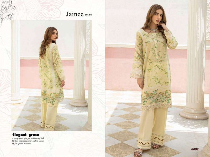 Agha Noor Jainee Vol 8 Lawn Cotton Designer Party Wear Suit