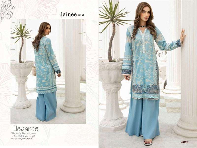 Agha Noor Jainee Vol 8 Lawn Cotton Designer Party Wear Suit