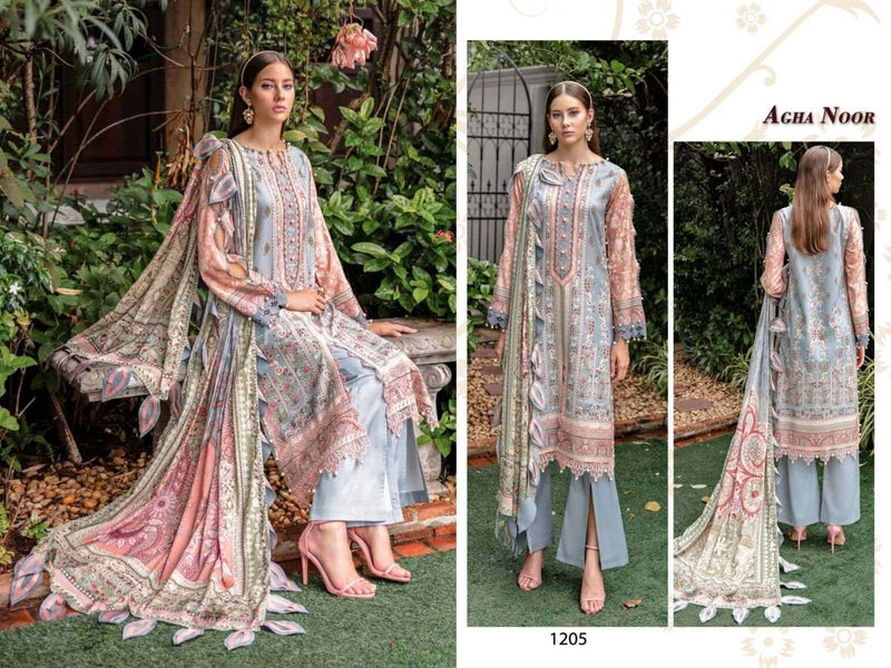 Agha Noor Luxury Lawn Collection Vol 12 Lawn Cotton Daily Wear Salwar Suit